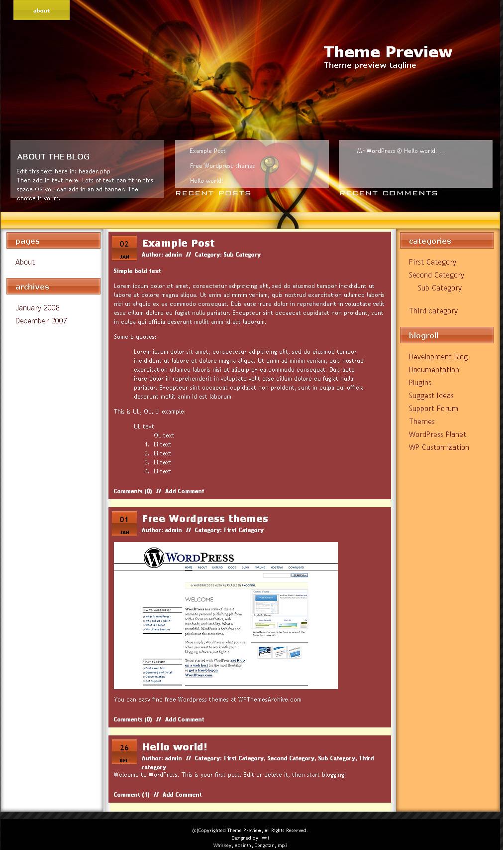 download Medical World theme