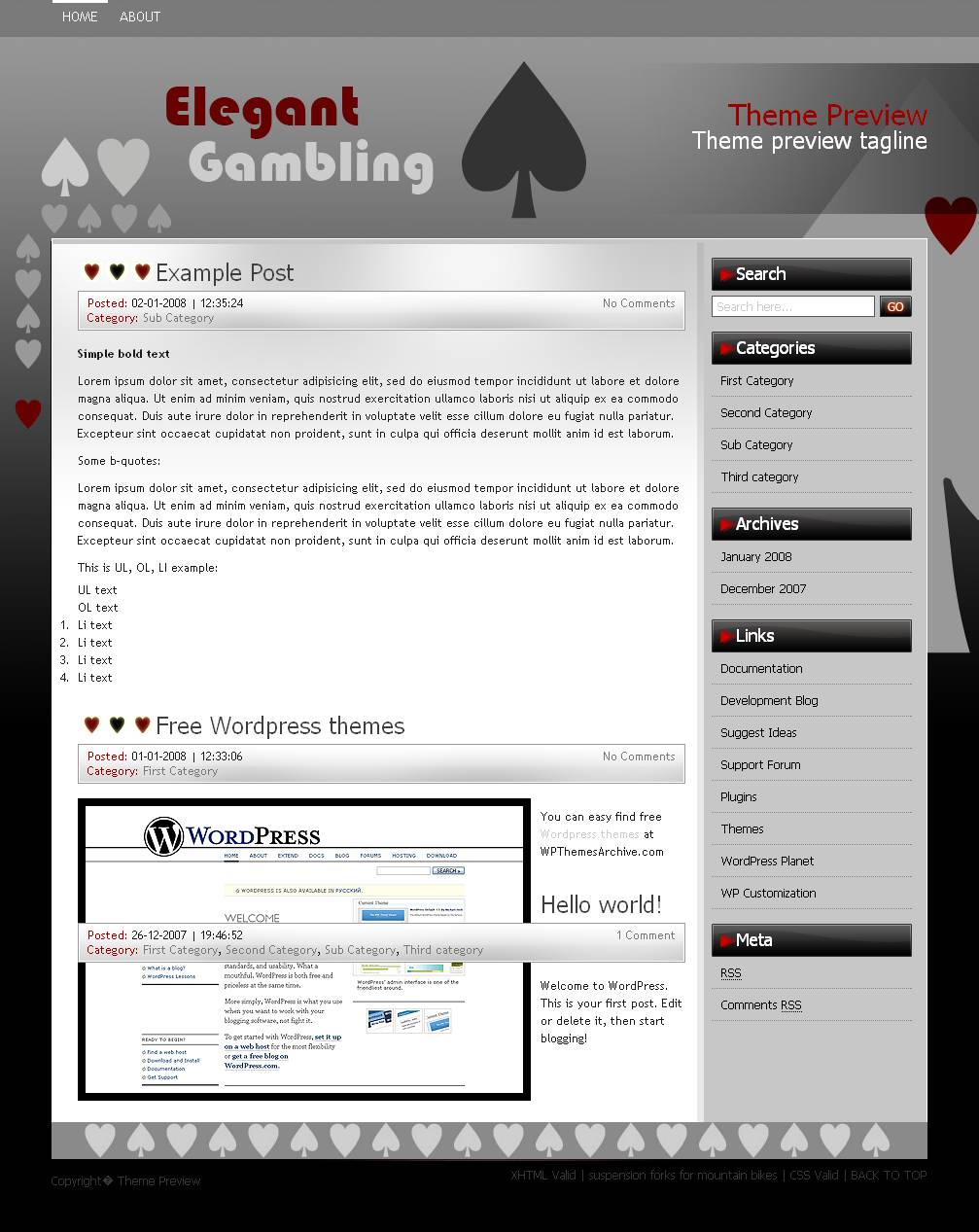 download Elegant Gambling theme