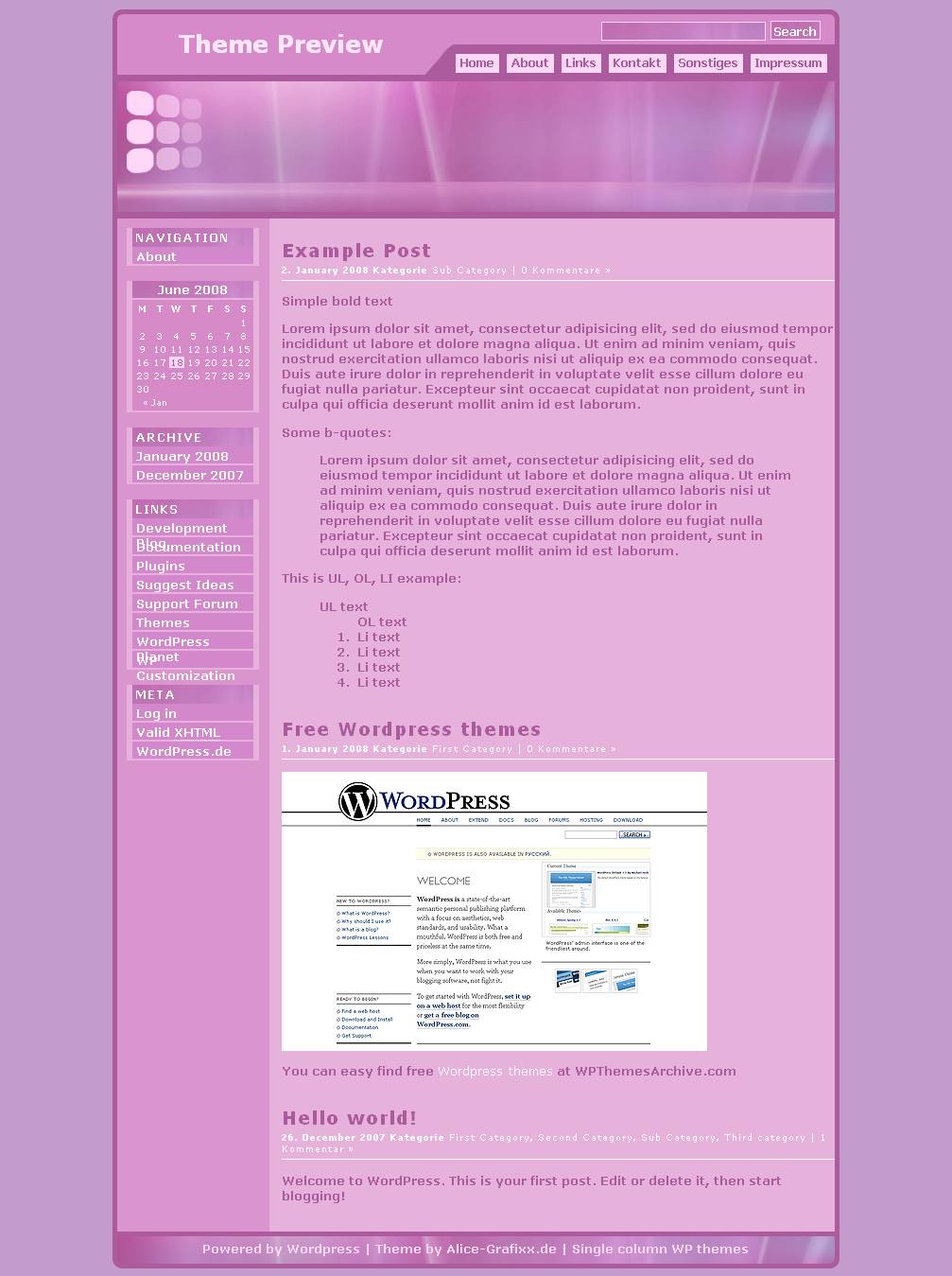 download Magenta-Grafixx theme