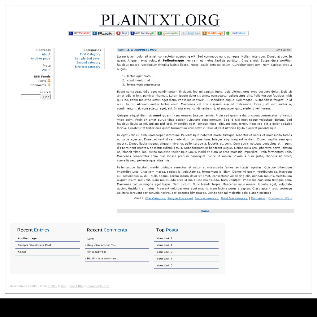 download plaintxtBlog Enhanced theme