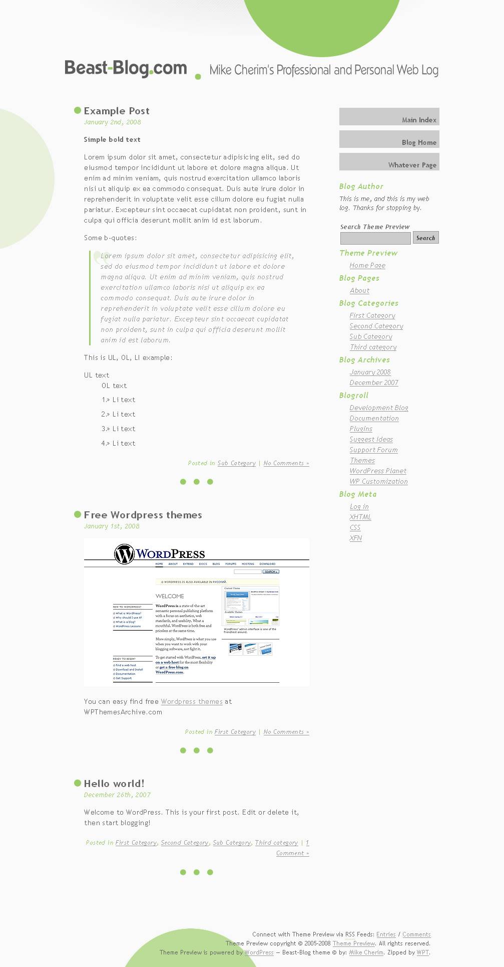 download Beast-Blog theme