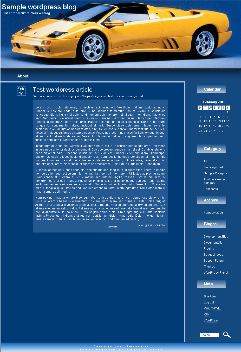 download Sport Car theme