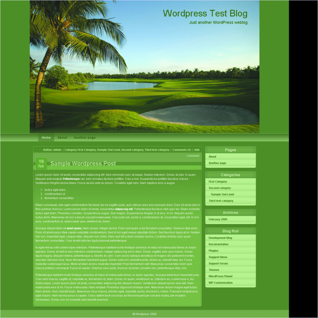 download Golf Course Theme theme