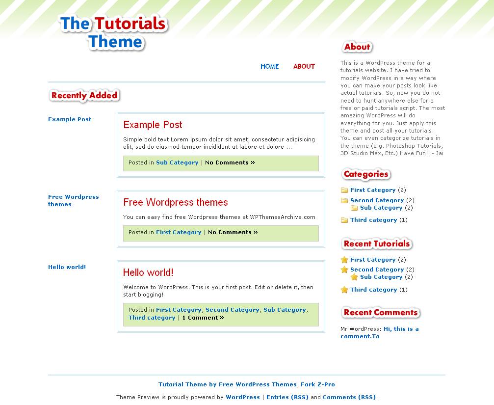 download tutorialtheme theme