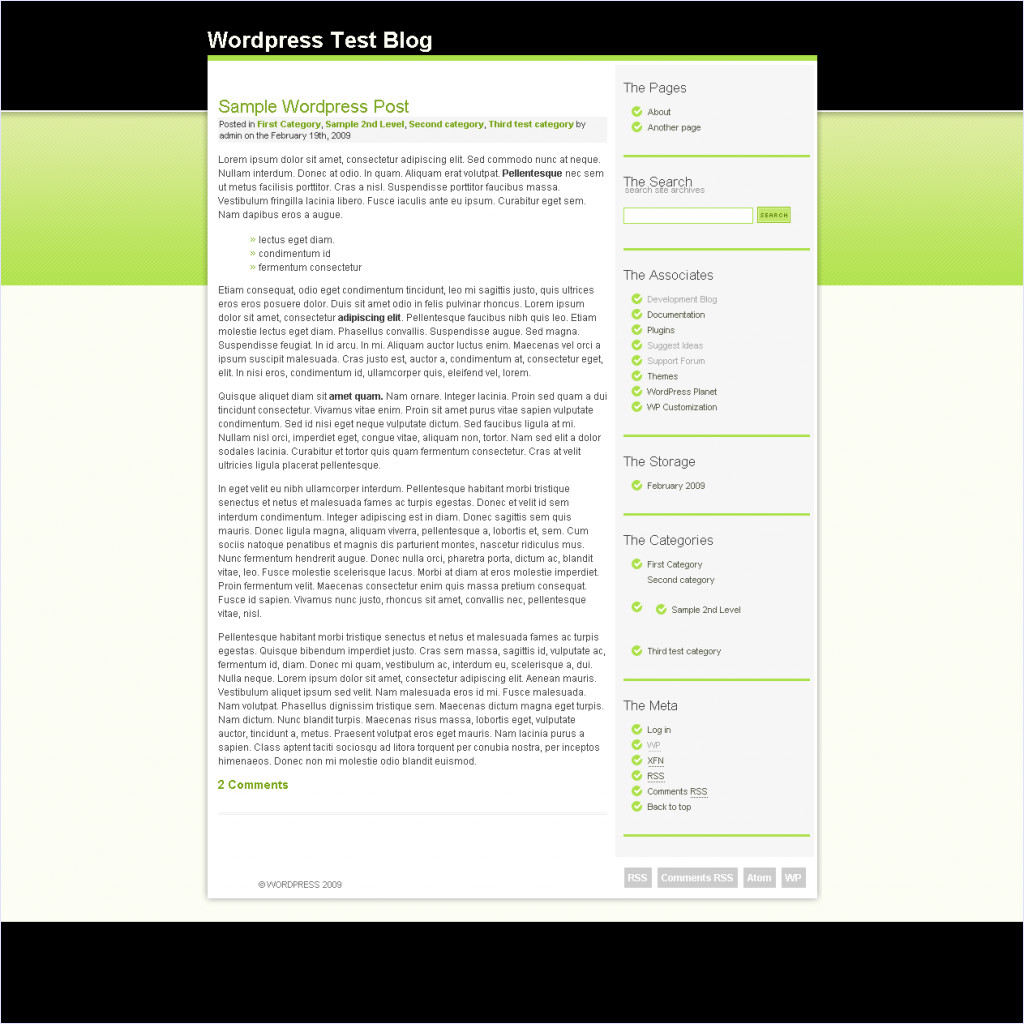 download Green Marinee theme