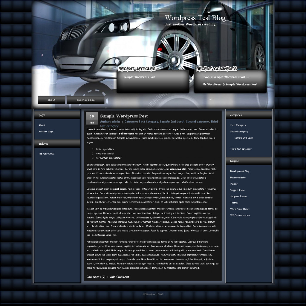 download 3D Car theme