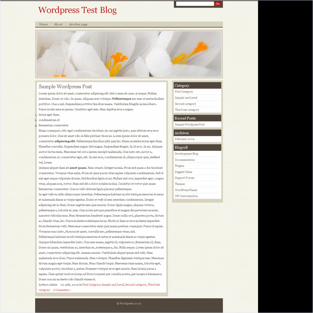 download Olivia Wordpress theme