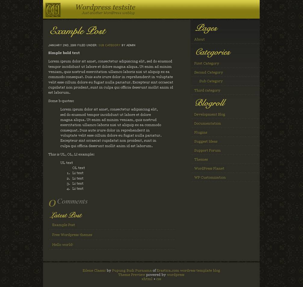 download Eilene Classic theme