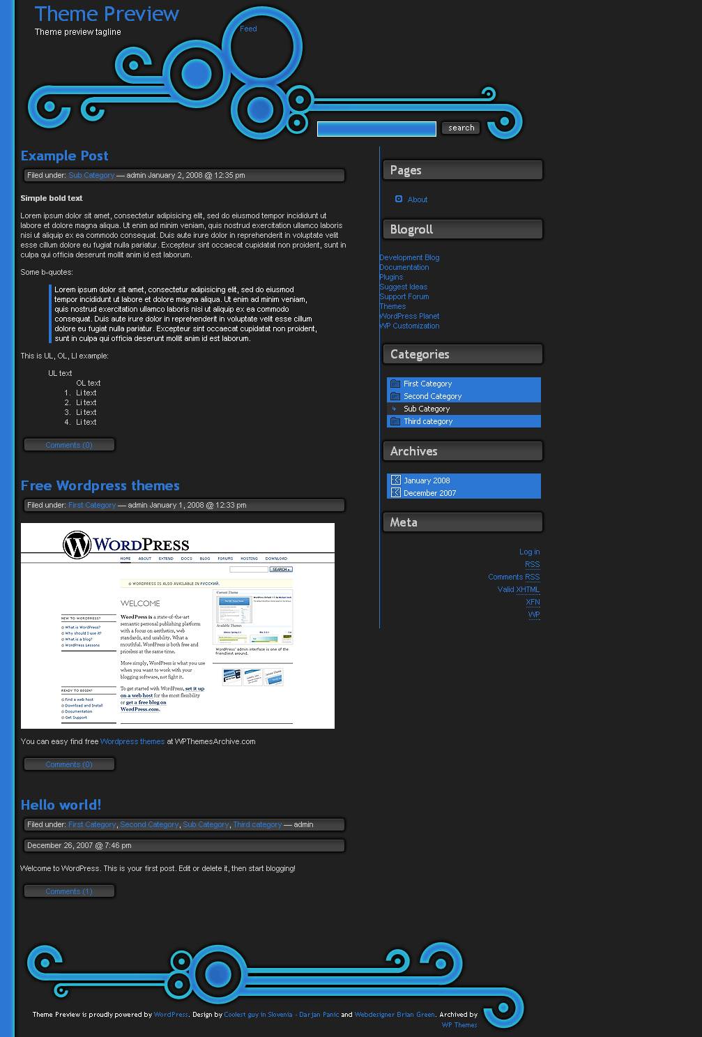 download SweetBuzz Lite Blue theme