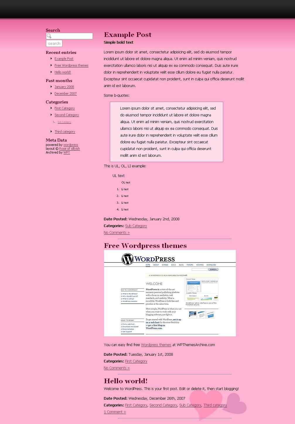 download Pink theme