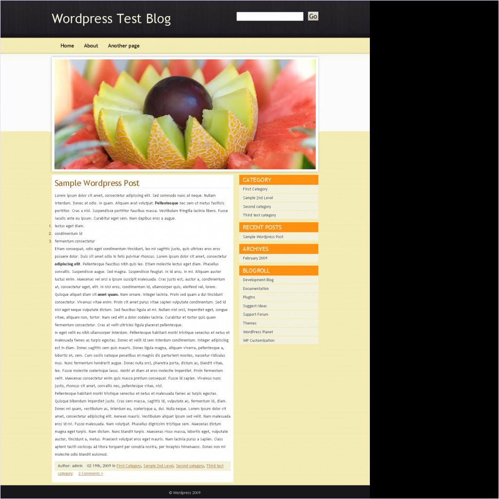 download Food Tint Wordpress theme