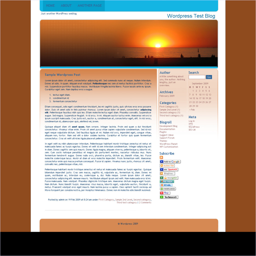 download Sunset adapted from Island After Sunset theme