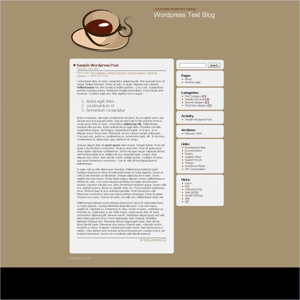 download Bloggers Cafe theme