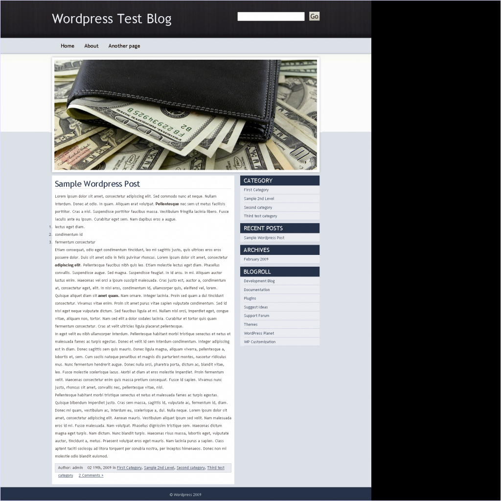 download Money Tint Wordpress theme