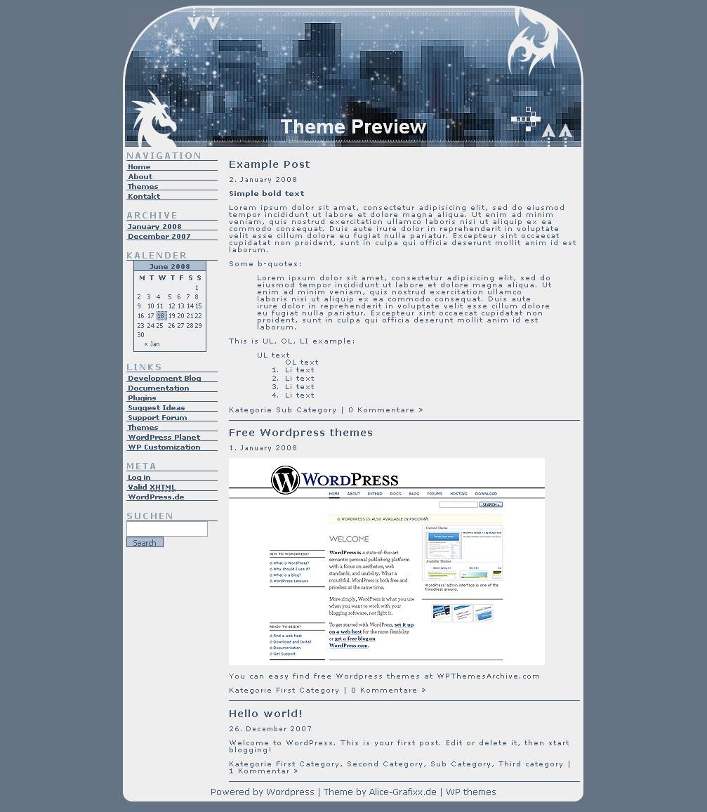 download Blue-Grafixx theme