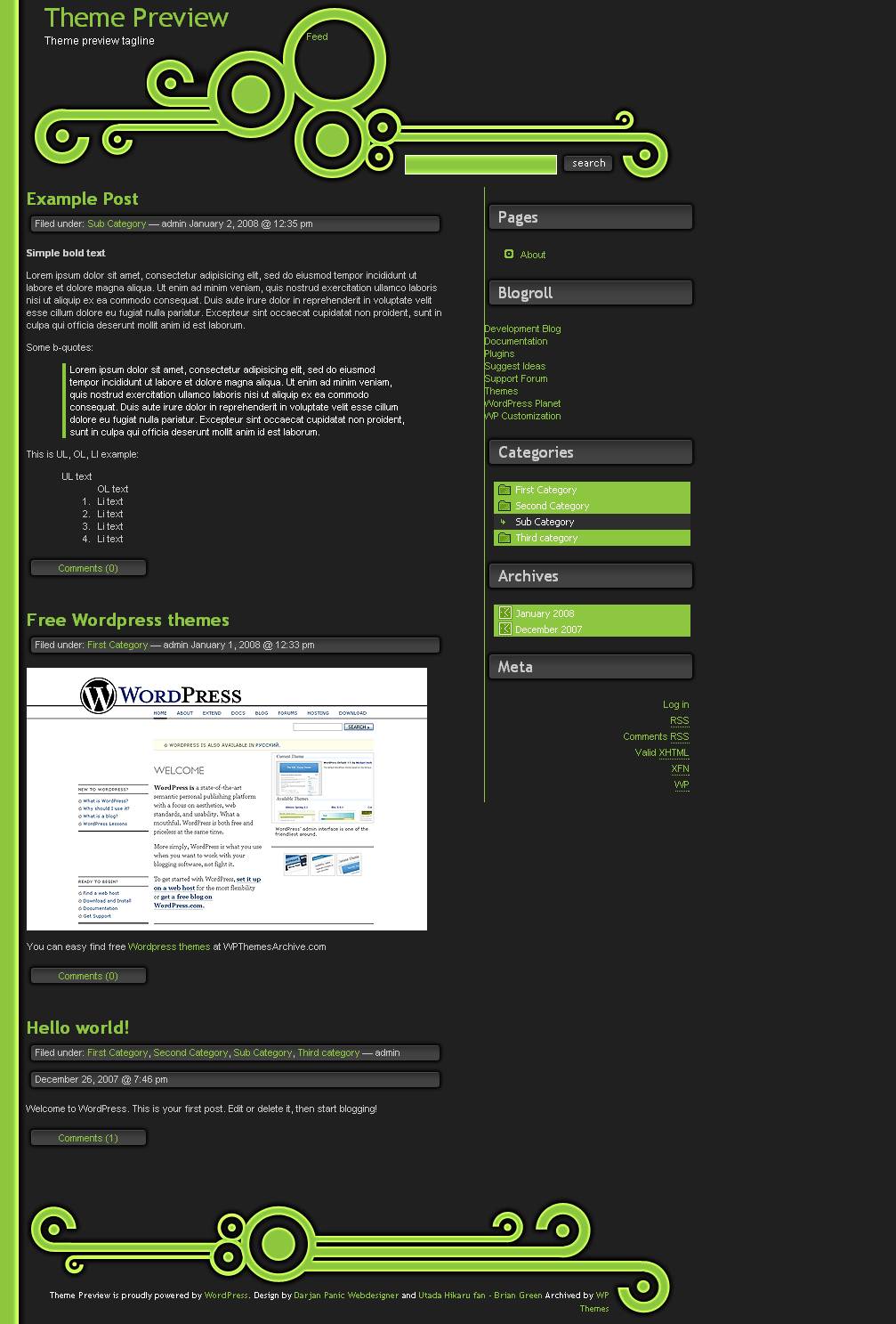 download SweetBuzz Green Lite theme