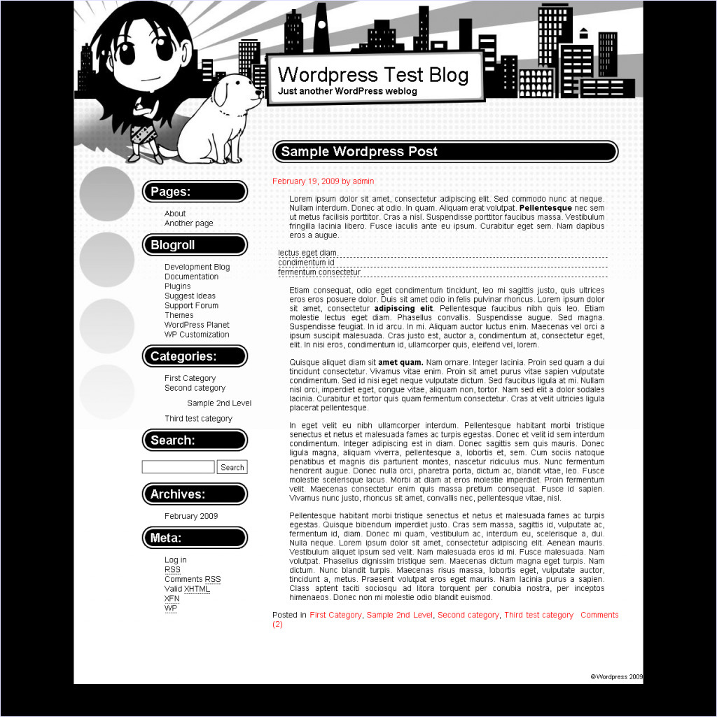 download Anigirl Wordpress themes theme