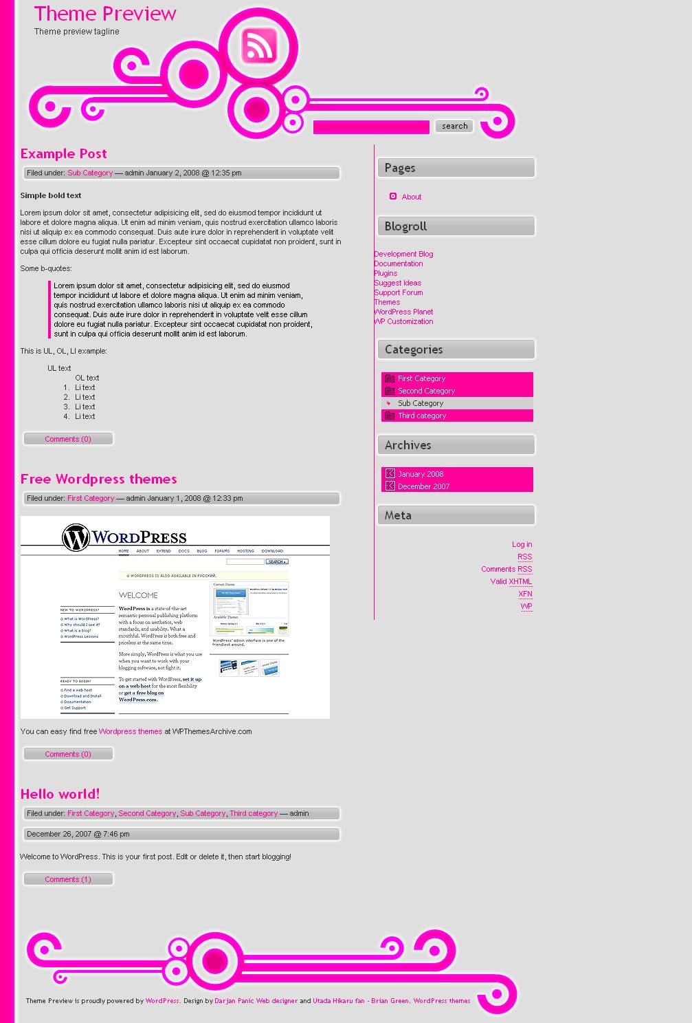 download SweetBuzz White-Pink Lite theme