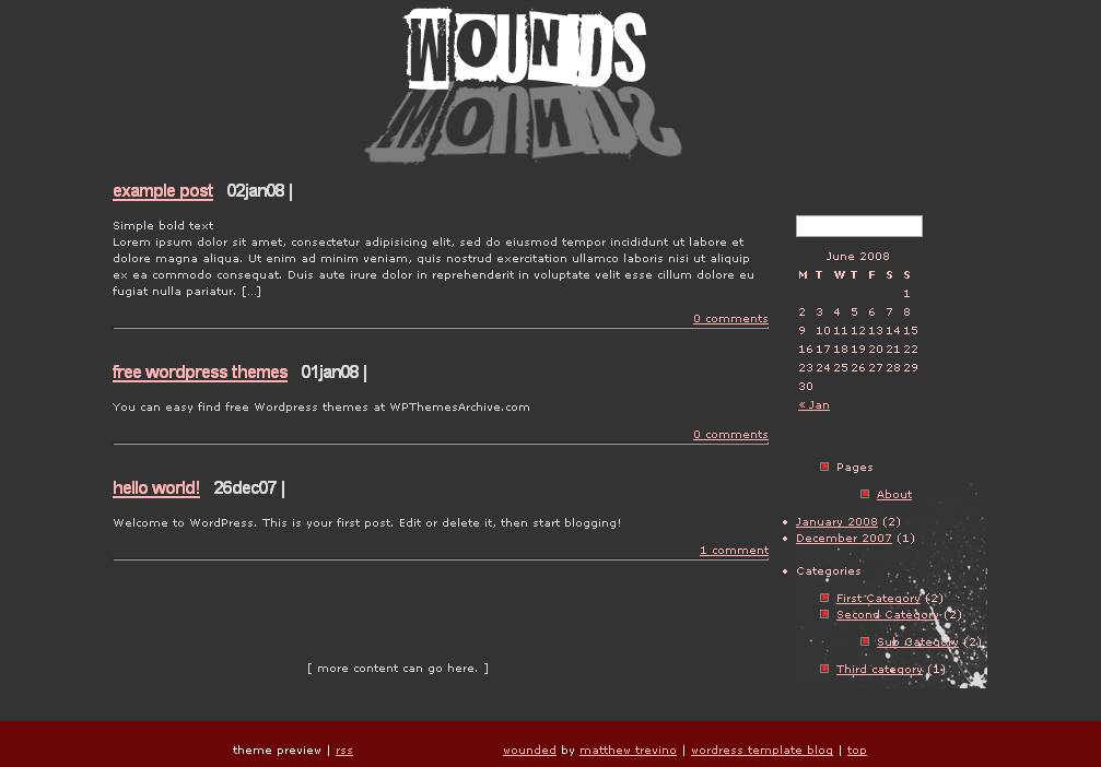 download Wounds theme