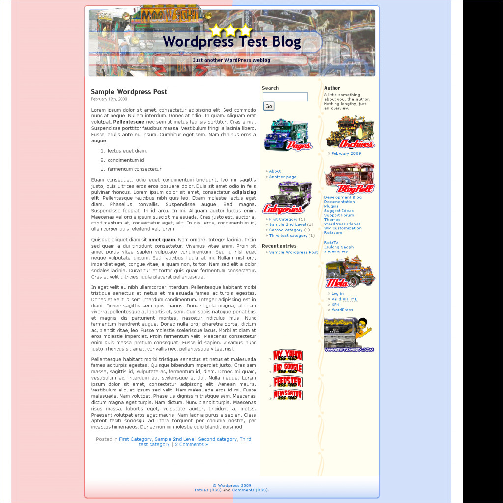 download WordPress Jeepney Template theme