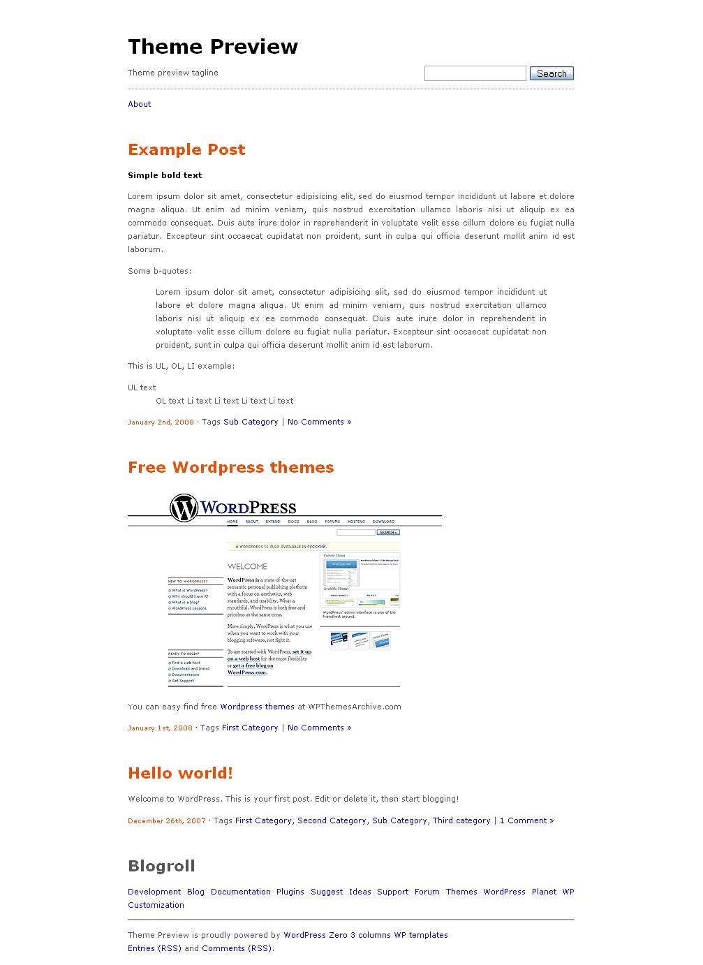 download Zero theme