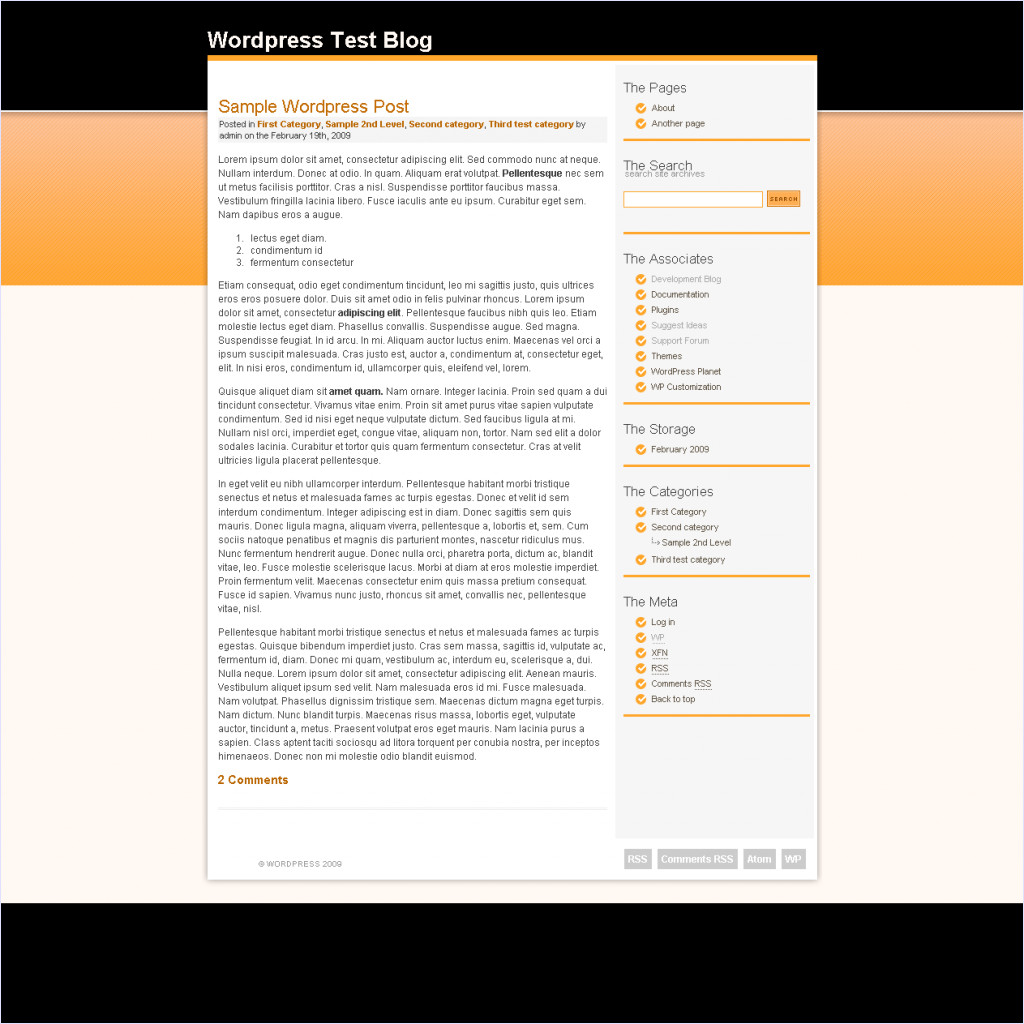 download Orange Marinee theme