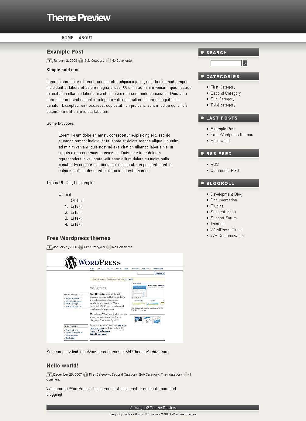 download GreyIdea theme