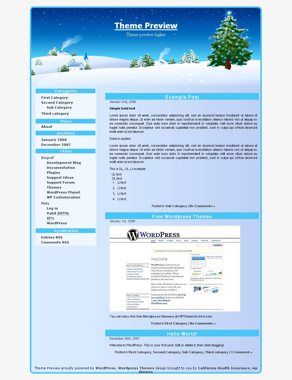 download WordPress Special 2.16 - Roses In December theme