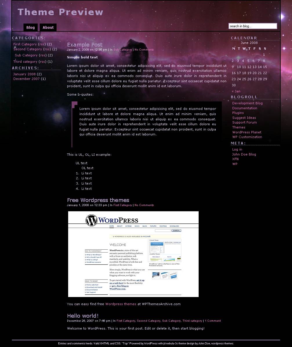 download jd-nebula-3c theme