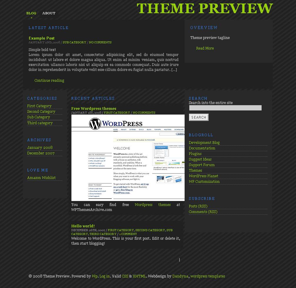 download Blandy 1.0 theme